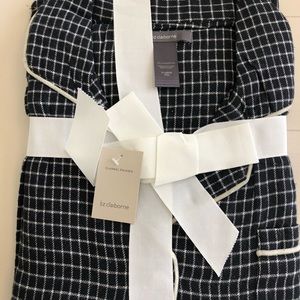 Navy check flannel pajama set